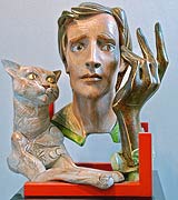 Giorgio Scaini, "Il gatto e il poeta", 1987